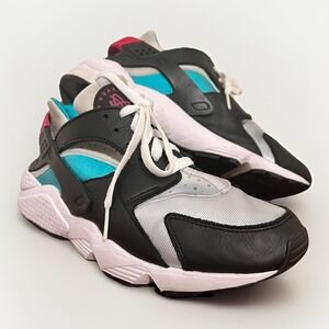 Nike Air Huarache Men's Shoes South‎ Beach Black Teal Size 8 Great Condition EUC